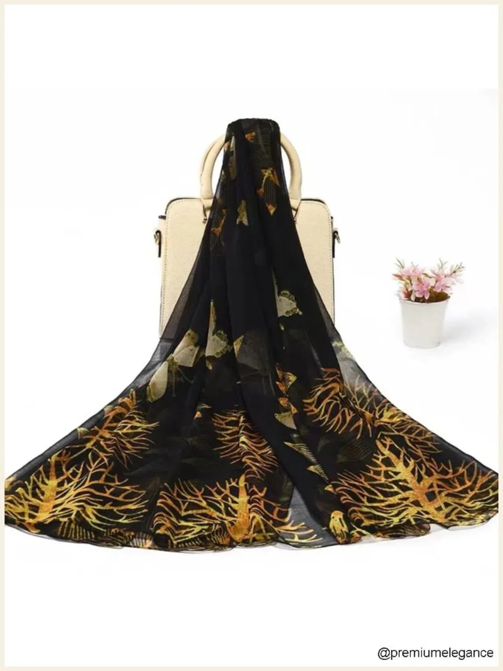 Silk Feeling Scarf for Women Lightweight Large Fashion Scarf Shawl Wrap